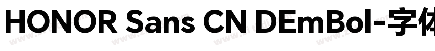 HONOR Sans CN DEmBol字体转换